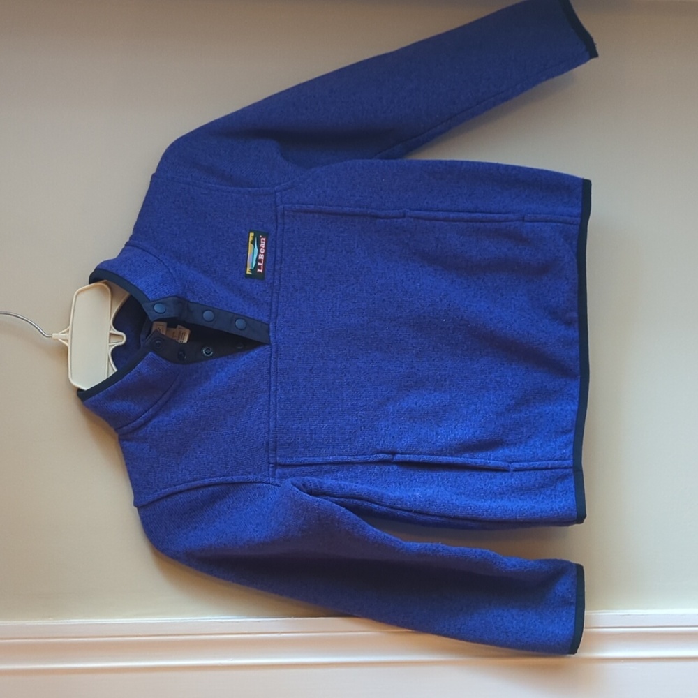 L.L. Bean Kids Blue Pullover Jacket Size 5-6 Kid
